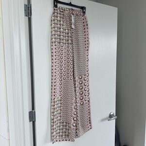 Zara Patterned Satin Pants